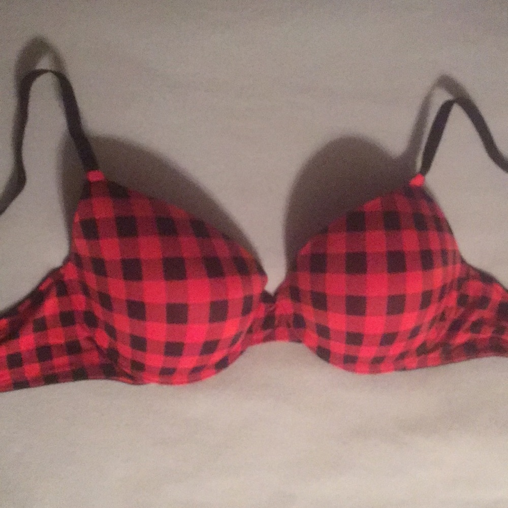 VS Victoria Secret Pink Buffalo Check 36DD BRA